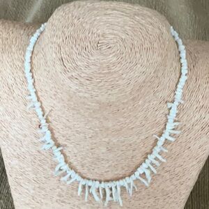 Elegant White cream vintage angel skin coral Necklace